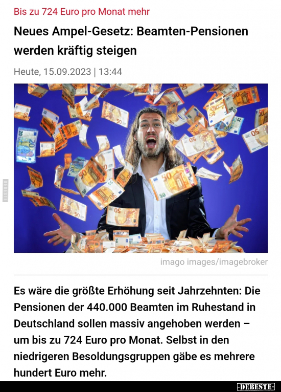 Bis zu 724 Euro pro Monat mehr.. - Lustige Bilder | DEBESTE.de
