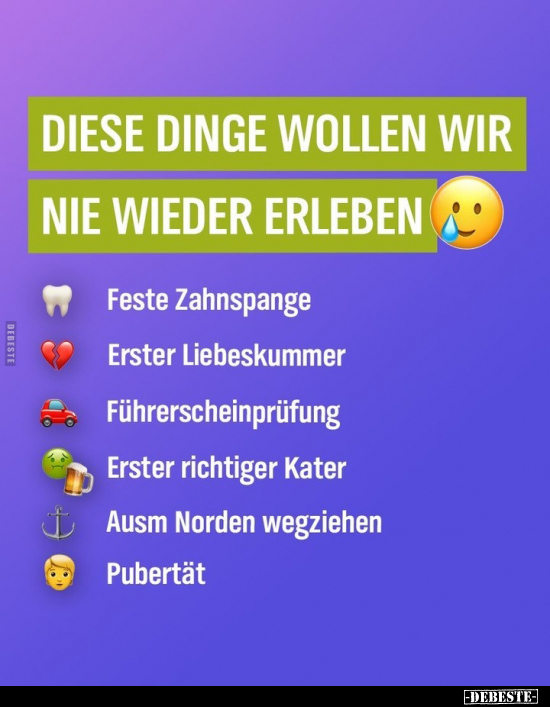 Diese Dinge wollen wir nie wieder erleben.. - Lustige Bilder | DEBESTE.de