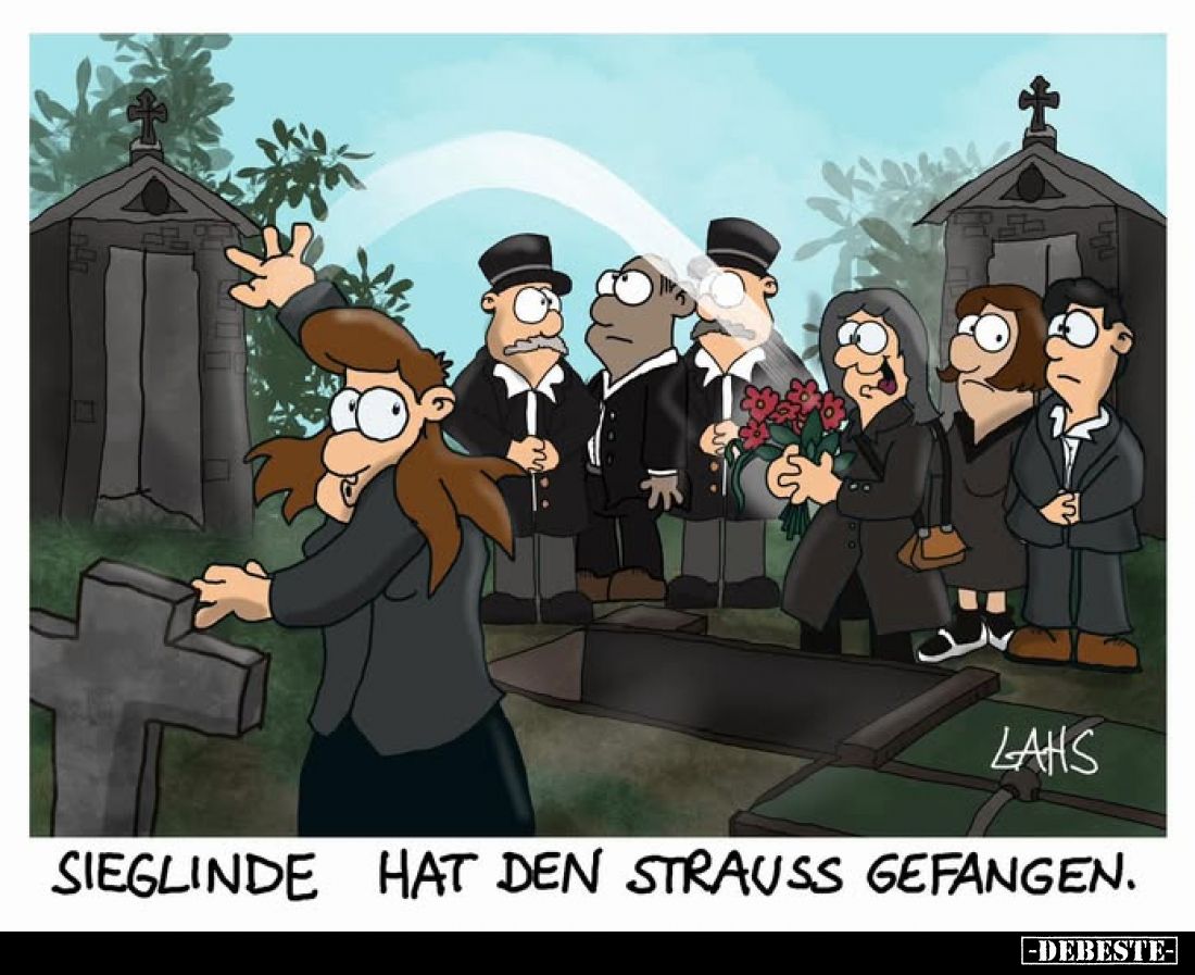 Sieglinde hat den Strauss gefangen.