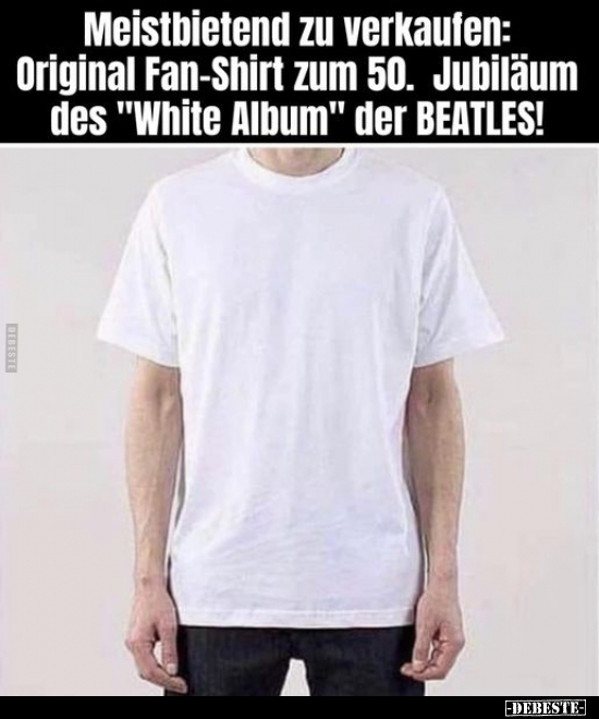 Meistbietend zu verkaufen: Original Fan-Shirt zum 50... - Lustige Bilder | DEBESTE.de