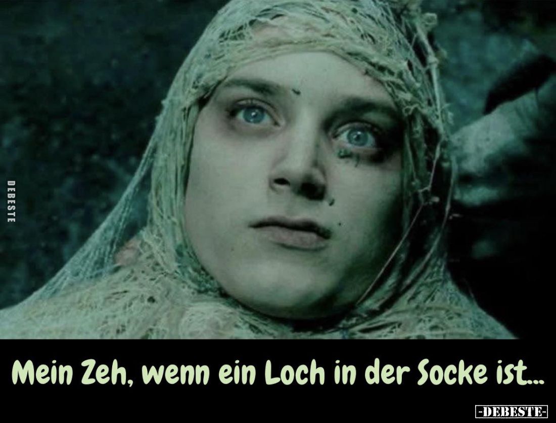 Mein Zeh, wenn ein Loch in der Socke ist... - Lustige Bilder | DEBESTE.de