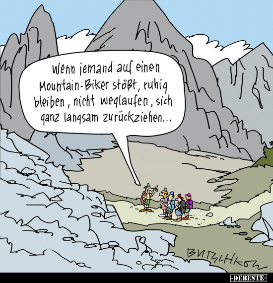 Wenn jemand auf einen Mountain-Biker stößt.. - Lustige Bilder | DEBESTE.de