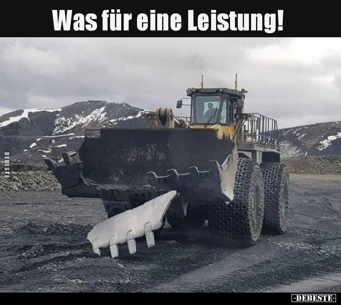 Was für eine Leistung!