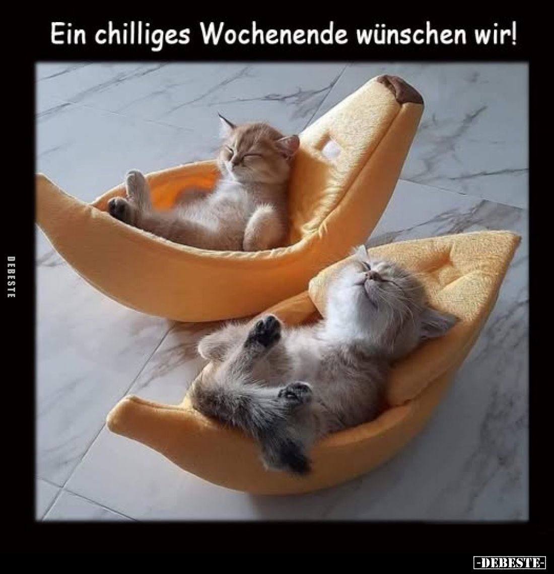 Ein chilliges Wochenende wünschen wir!