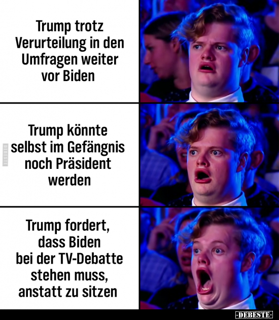 Trump trotz Verurteilung in den Umfragen weiter vor.. - Lustige Bilder | DEBESTE.de