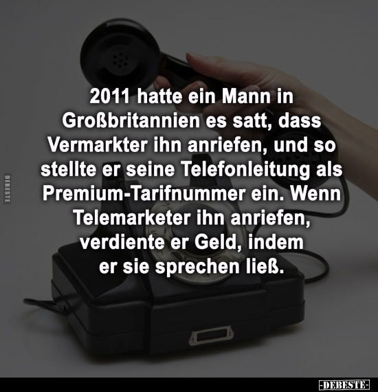 2011 hatte ein Mann in Großbritannien es satt, dass.. - Lustige Bilder | DEBESTE.de