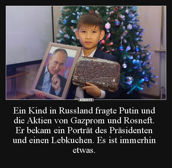 Ein Kind in Russland fragte Putin und die Aktien von.. - Lustige Bilder | DEBESTE.de