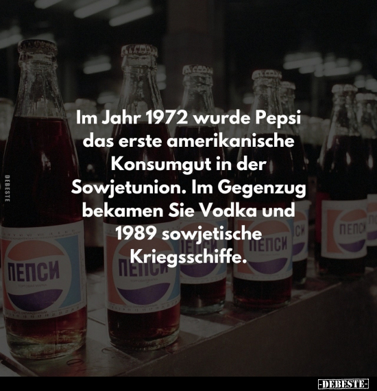 Im Jahr 1972 wurde Pepsi.. - Lustige Bilder | DEBESTE.de