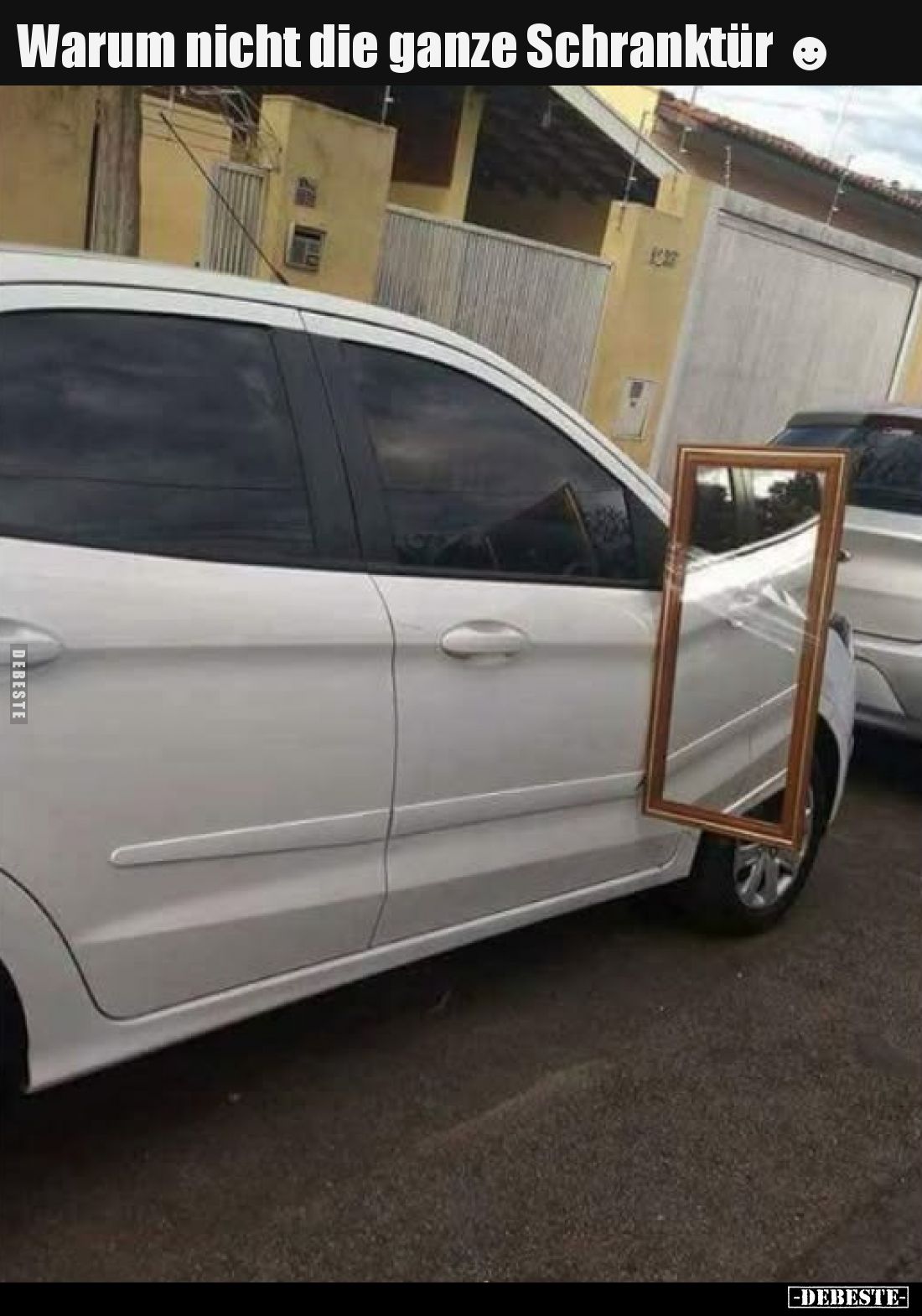 Warum nicht die ganze Schranktür.