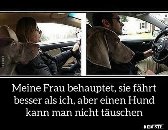 Meine Frau behauptet, sie fährt besser als ich, aber.. - Lustige Bilder | DEBESTE.de