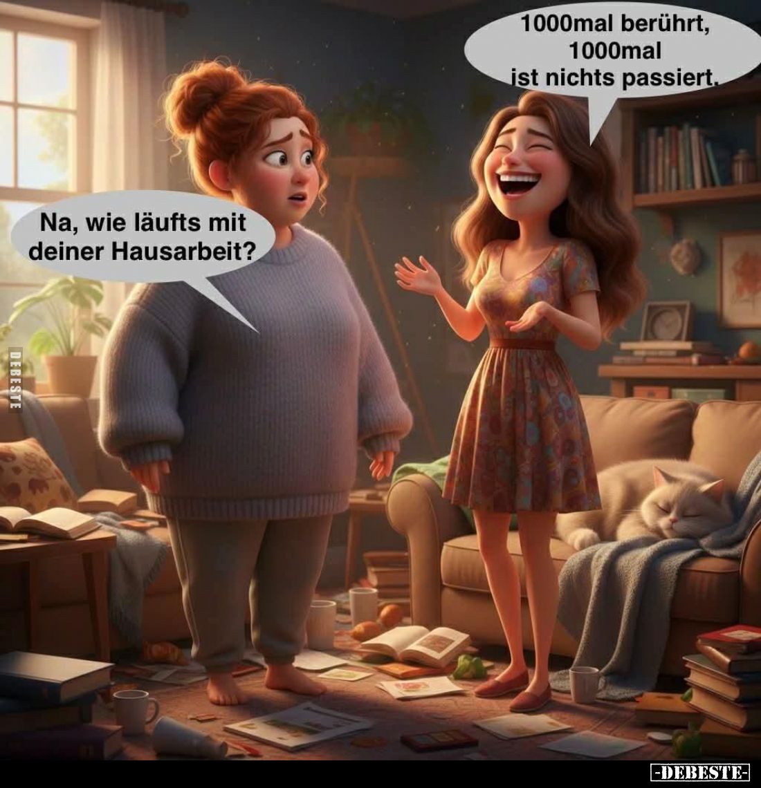 Na, wie läufts mit deiner Hausarbeit? - 1000mal berührt, 1000mal ist nichts passiert.