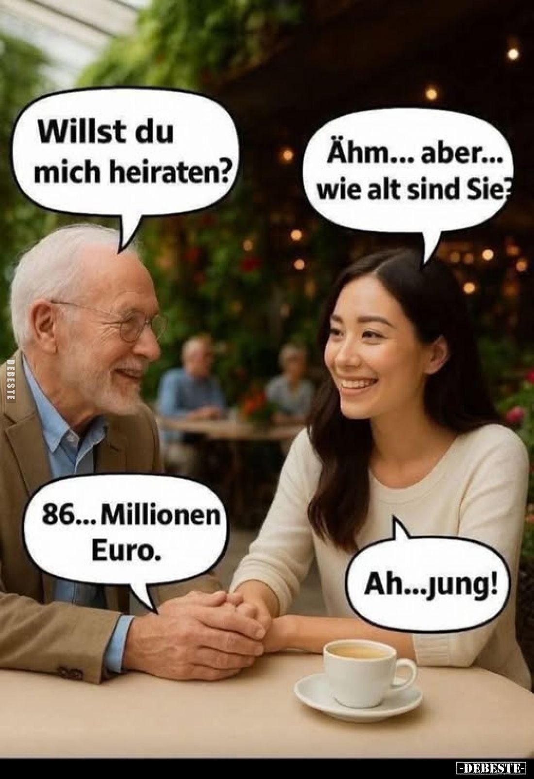 Willst du mich heiraten? Ähm... aber... wie alt sind Sie?.. - Lustige Bilder | DEBESTE.de