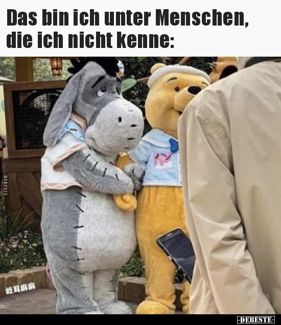 Das bin ich unter Menschen, die ich nicht kenne.. - Lustige Bilder | DEBESTE.de