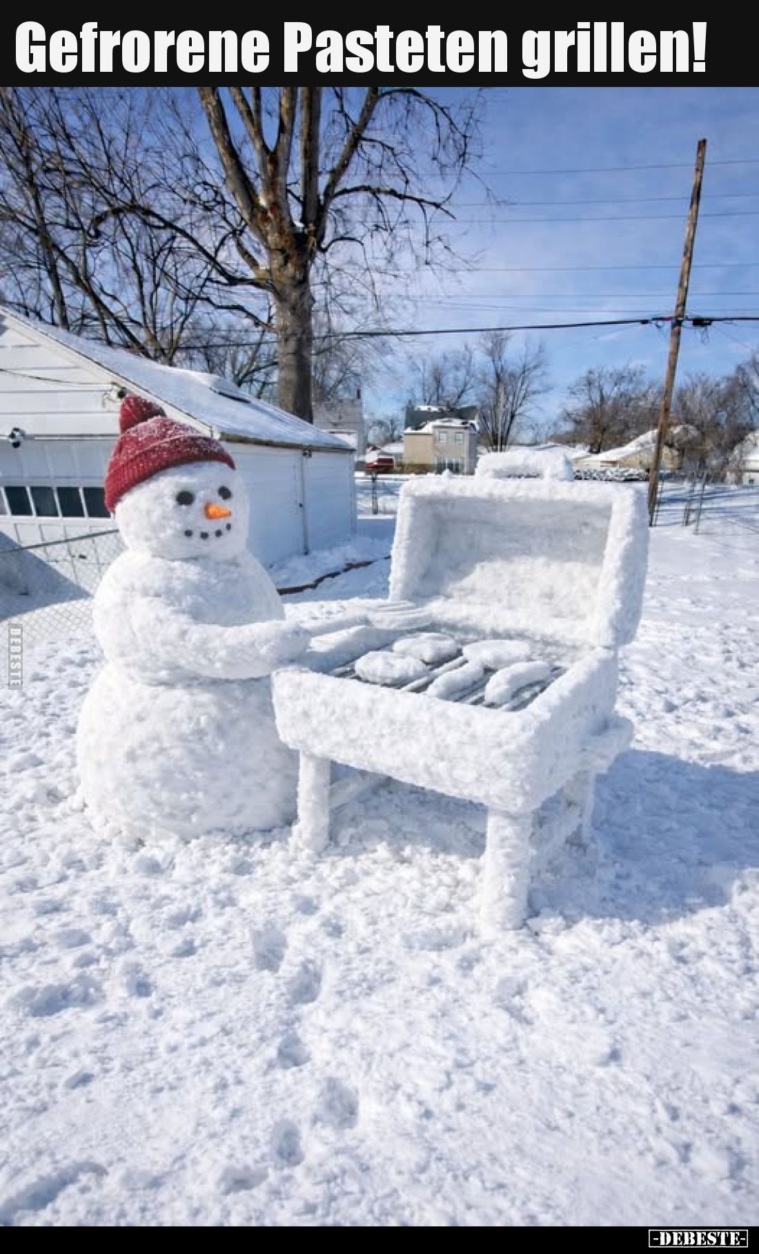 Gefrorene Pasteten grillen!