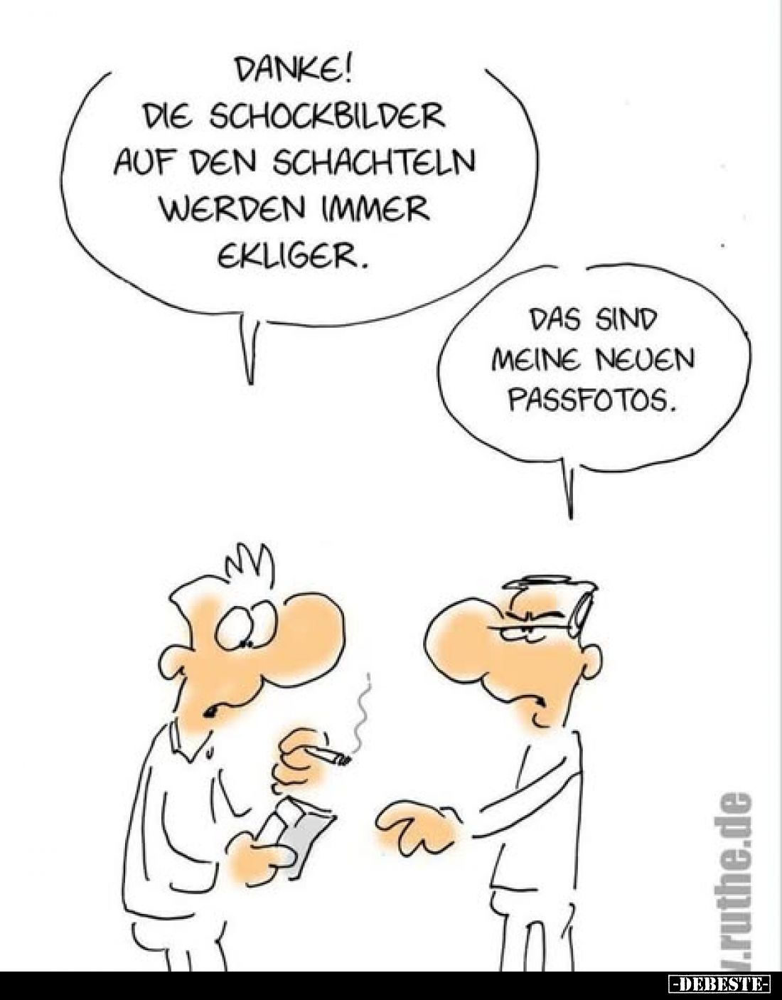 Danke! Die Schockbilder auf den Schachteln werden immer.. - Lustige Bilder | DEBESTE.de