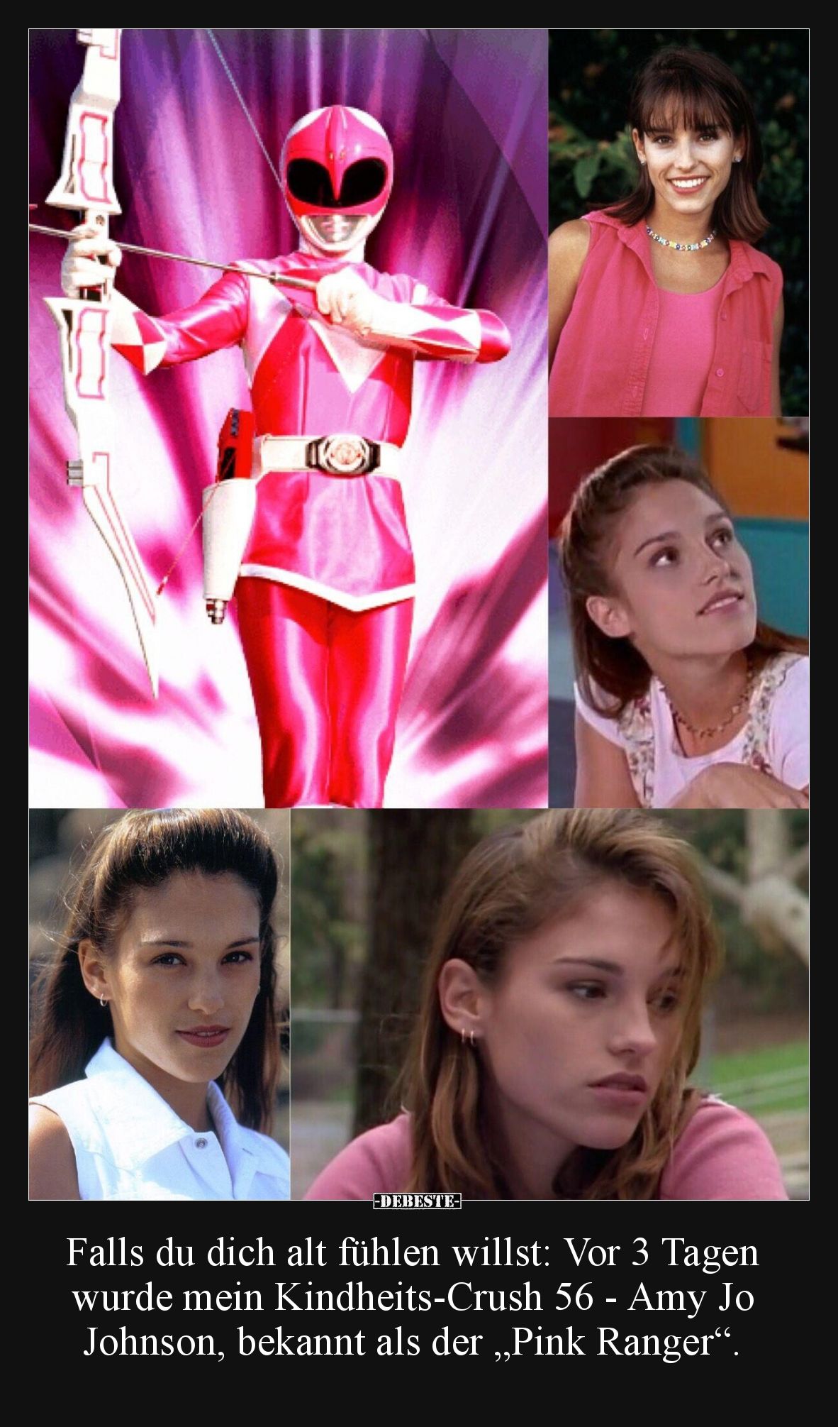 Falls du dich alt fühlen willst: Vor 3 Tagen wurde mein Kindheits-Crush 56 - Amy Jo Johnson, bekannt als der „Pink Ranger“.