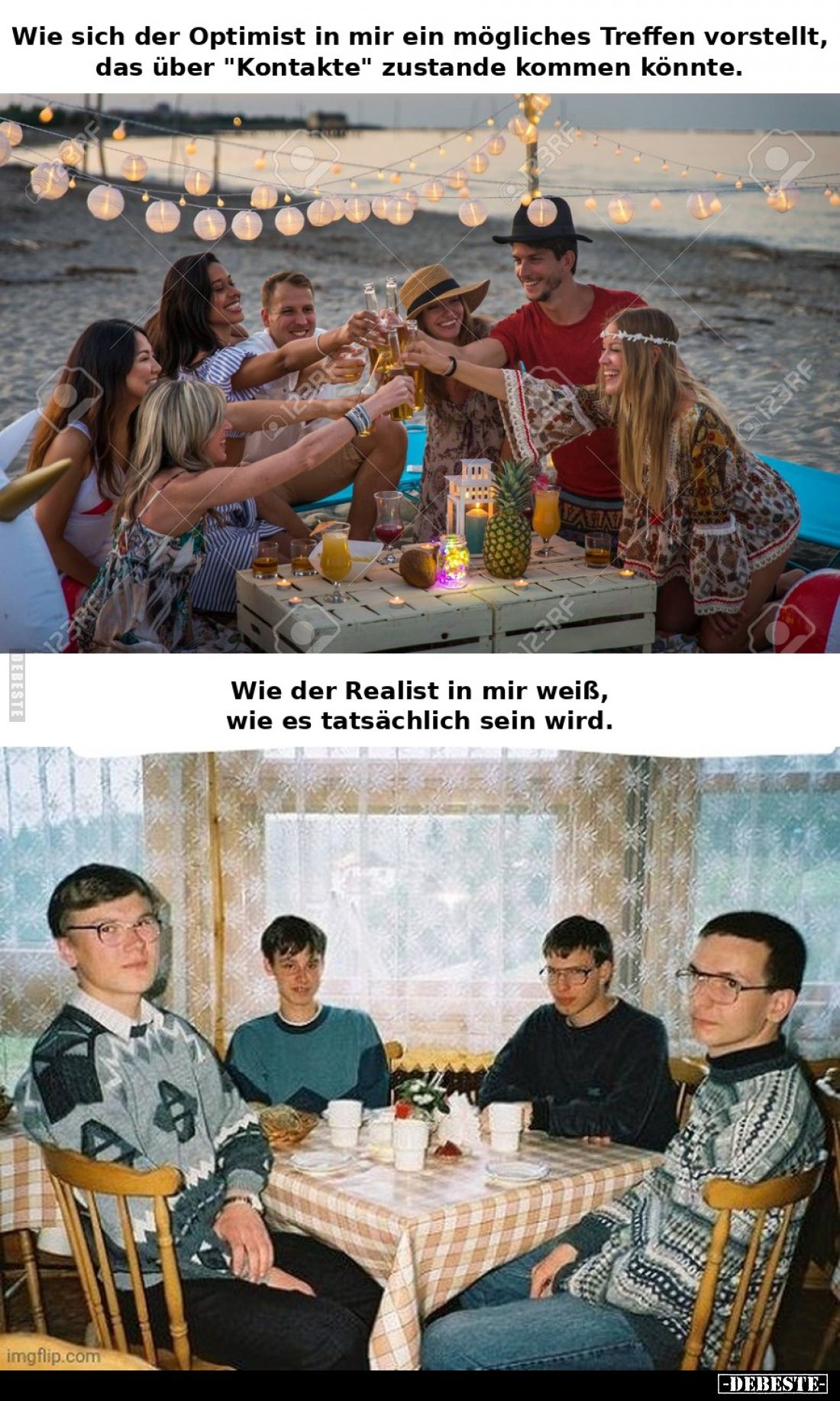 Wie sich der Optimist in mir ein mögliches Treffen vorstellt, das über "Kontakte" zustande kommen könnte.

Wie de...