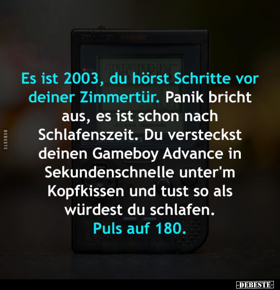 Es ist 2003, du hörst Schritte vor deiner Zimmertür.. - Lustige Bilder | DEBESTE.de