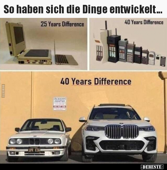 So haben sich die Dinge entwickelt...