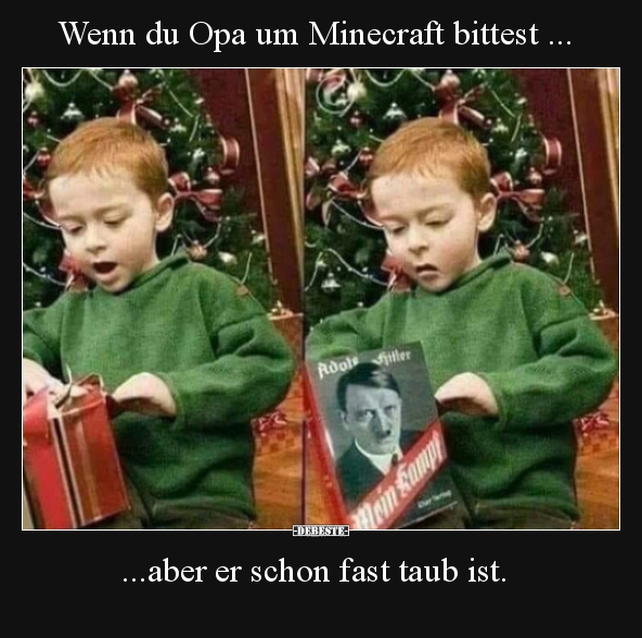 Wenn du Opa um Minecraft bittest... ...aber er schon fast.. - Lustige Bilder | DEBESTE.de