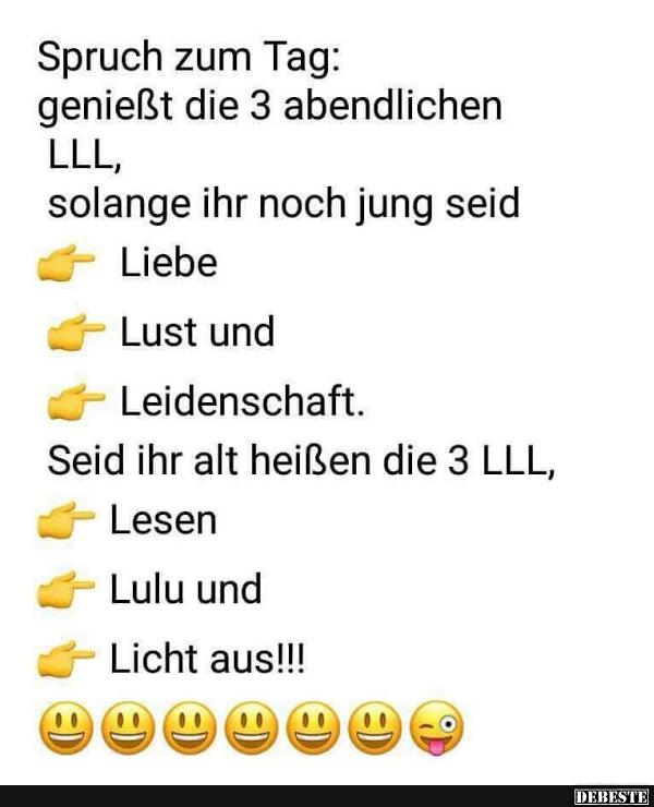 Spruch zum Tag.. - Lustige Bilder | DEBESTE.de