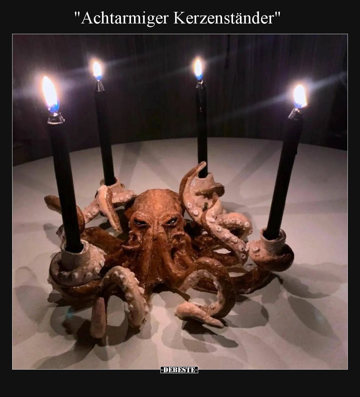 "Achtarmiger Kerzenständer"