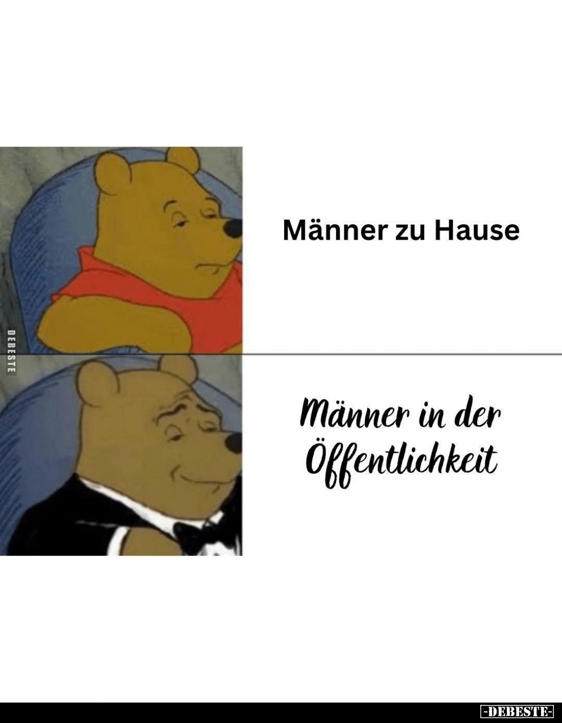 Männer zu Hause. -
Männer in der Öffentlichkeit.