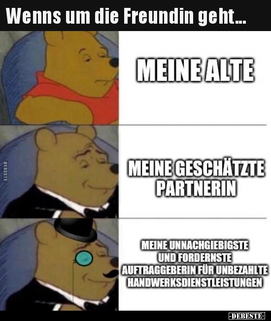 Wenns um die Freundin geht...