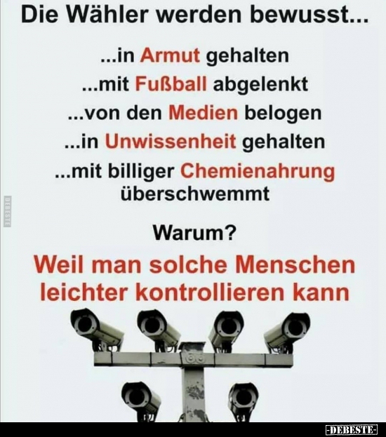 Die Wähler werden bewusst...