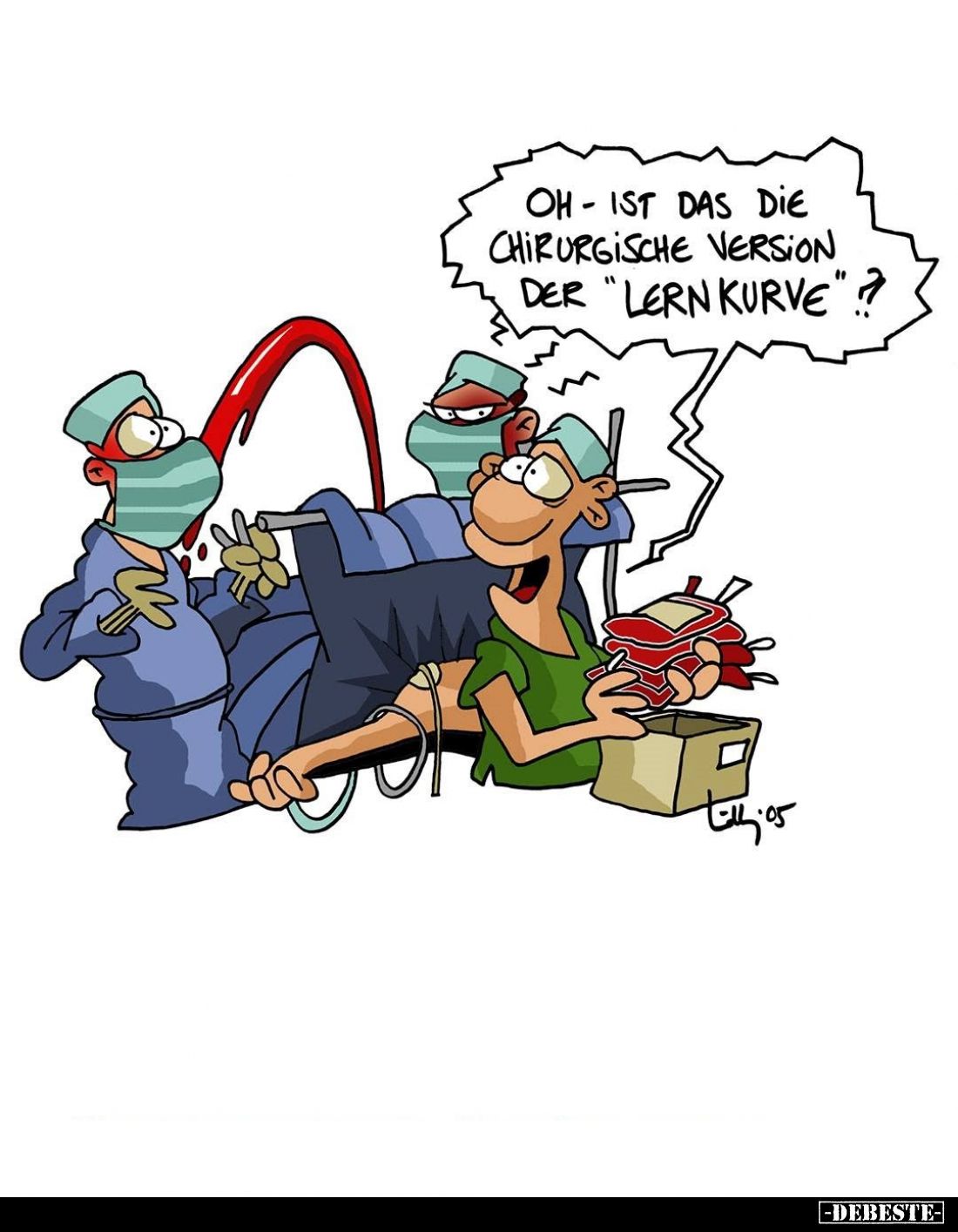 Oh - ist das die chirurgische Version der "Lern Kurve"?