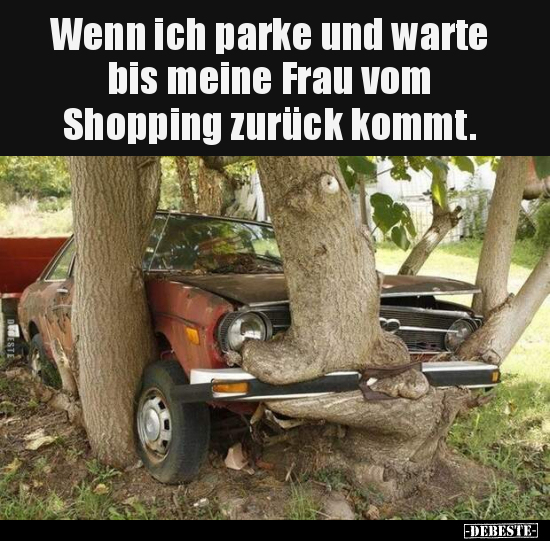 Wenn ich parke und warte bis meine Frau vom Shopping.. - Lustige Bilder | DEBESTE.de