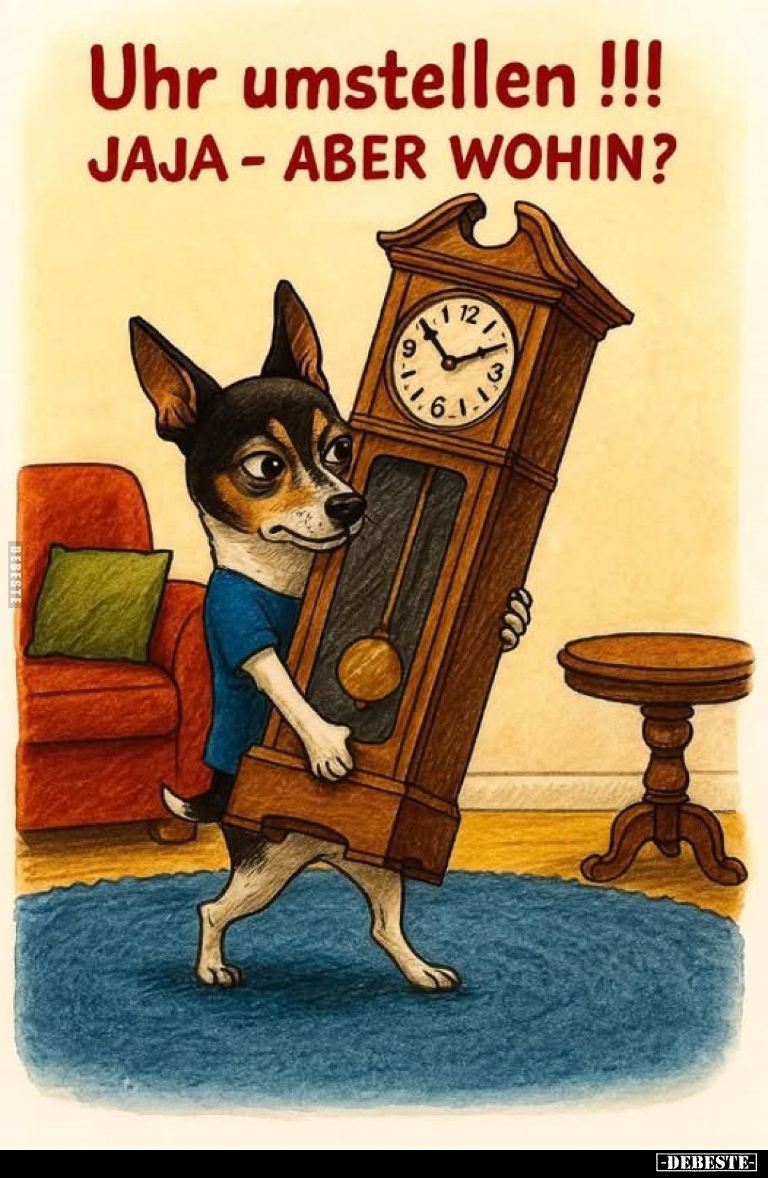 Uhr umstellen !!! JAJA - ABER WOHIN?