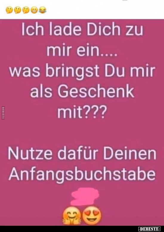 Ich lade Dich zu mir ein...