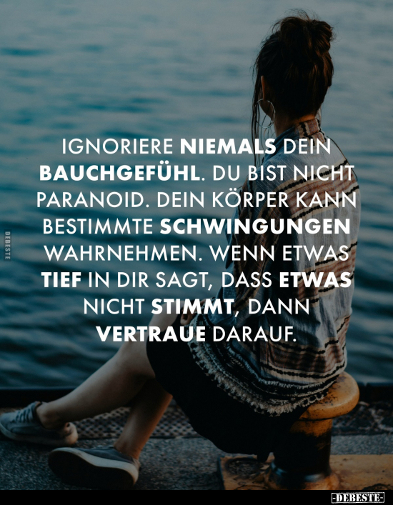 Ignoriere niemals dein Bauchgefühl.. - Lustige Bilder | DEBESTE.de