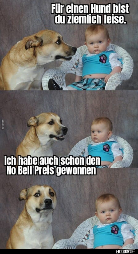 Für einen Hund bist du ziemlich leise.. - Lustige Bilder | DEBESTE.de