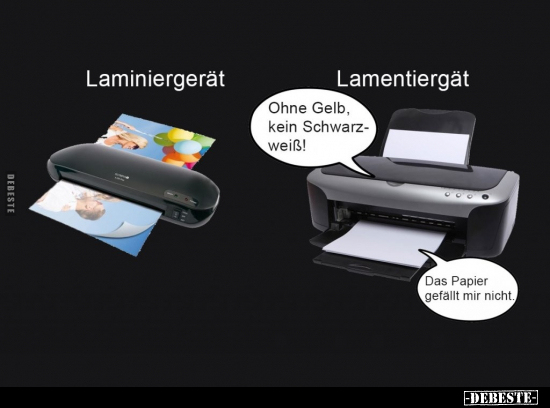 Laminiergerät / Lamentiergät.. - Lustige Bilder | DEBESTE.de