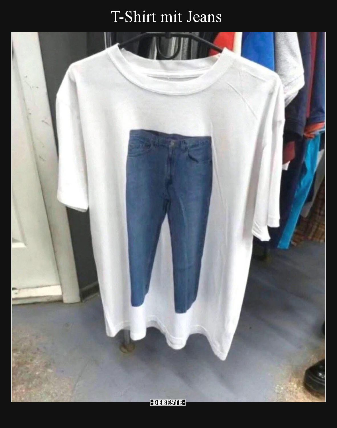 T-Shirt mit Jeans