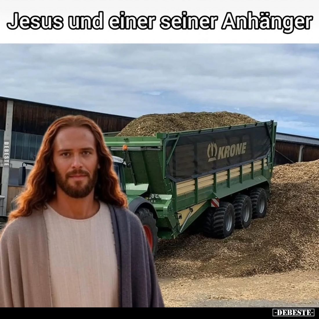 Jesus und einer seiner Anhänger