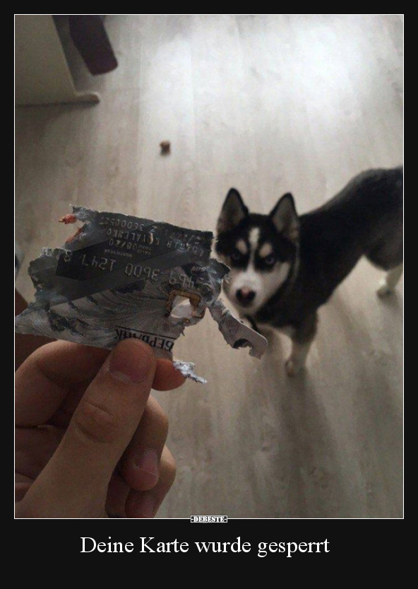 Deine Karte wurde gesperrt..