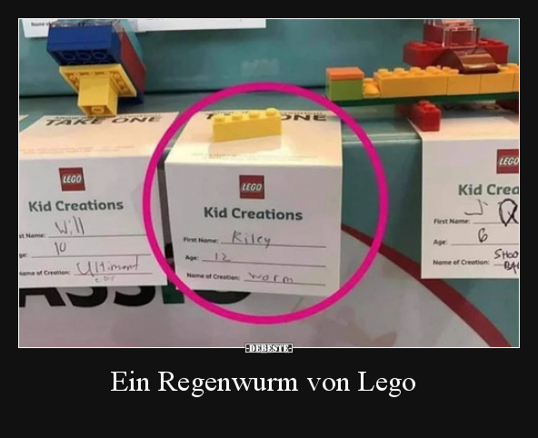 Ein Regenwurm von Lego.. - Lustige Bilder | DEBESTE.de