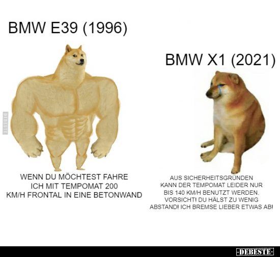 BMW E39 (1996) Wenn du möchtest fahre ich mit Tempomat 200.. - Lustige Bilder | DEBESTE.de