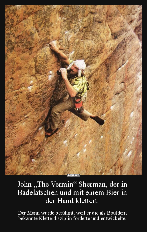 John "The Vermin" Sherman, der in Badelatschen und mit.. - Lustige Bilder | DEBESTE.de