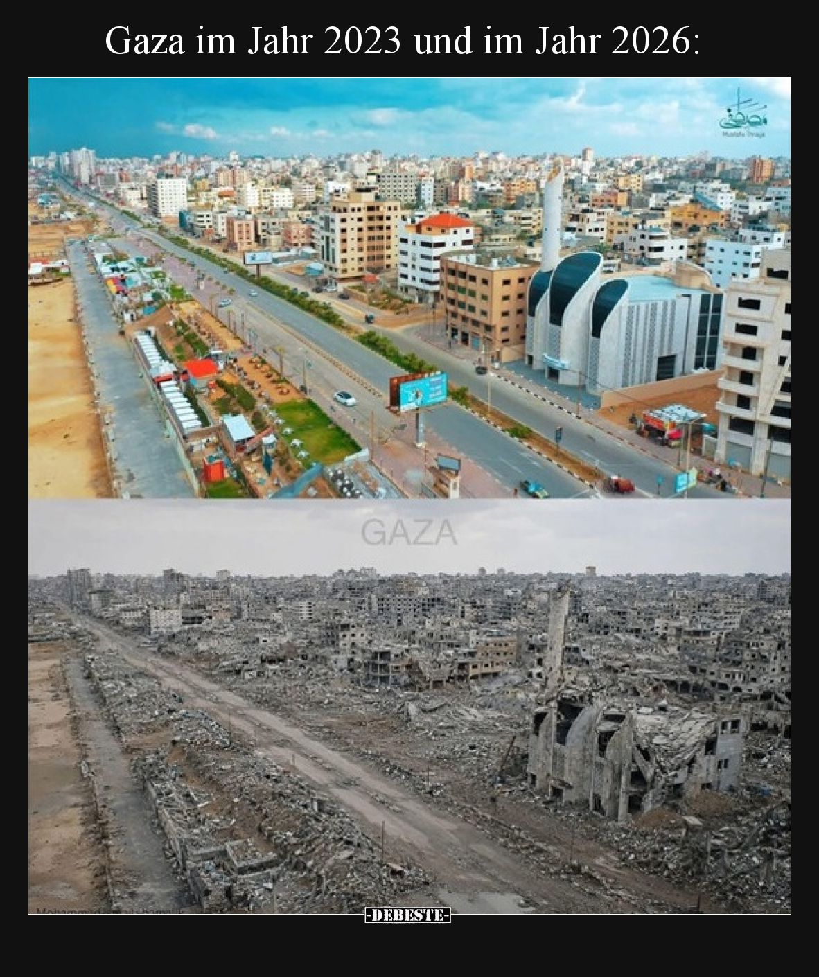 Gaza im Jahr 2023 und im Jahr 2026.. - Lustige Bilder | DEBESTE.de