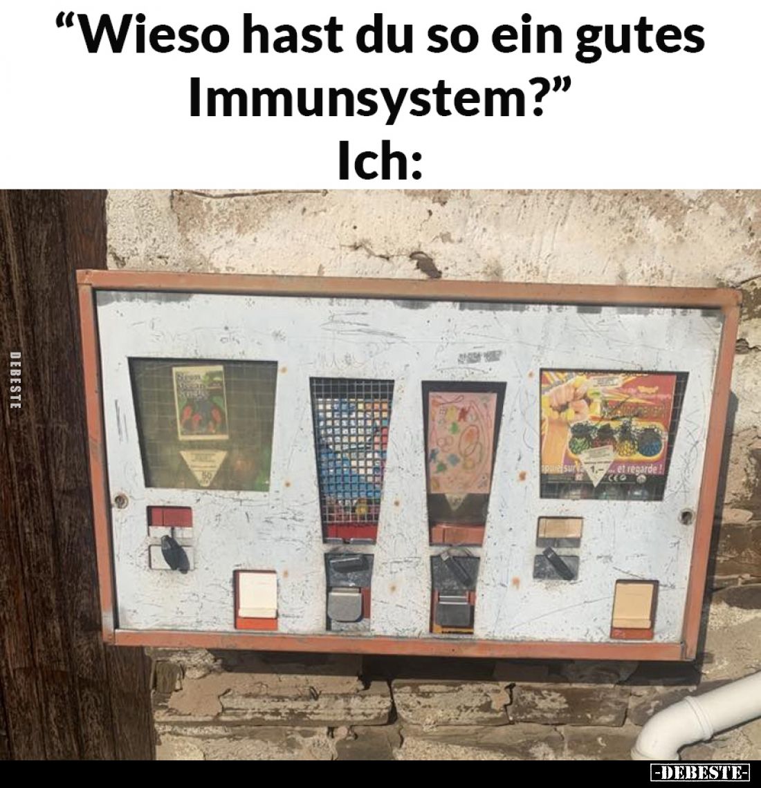 "Wieso hast du so ein gutes Immunsystem?"