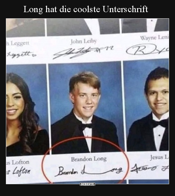 Long hat die coolste Unterschrift..