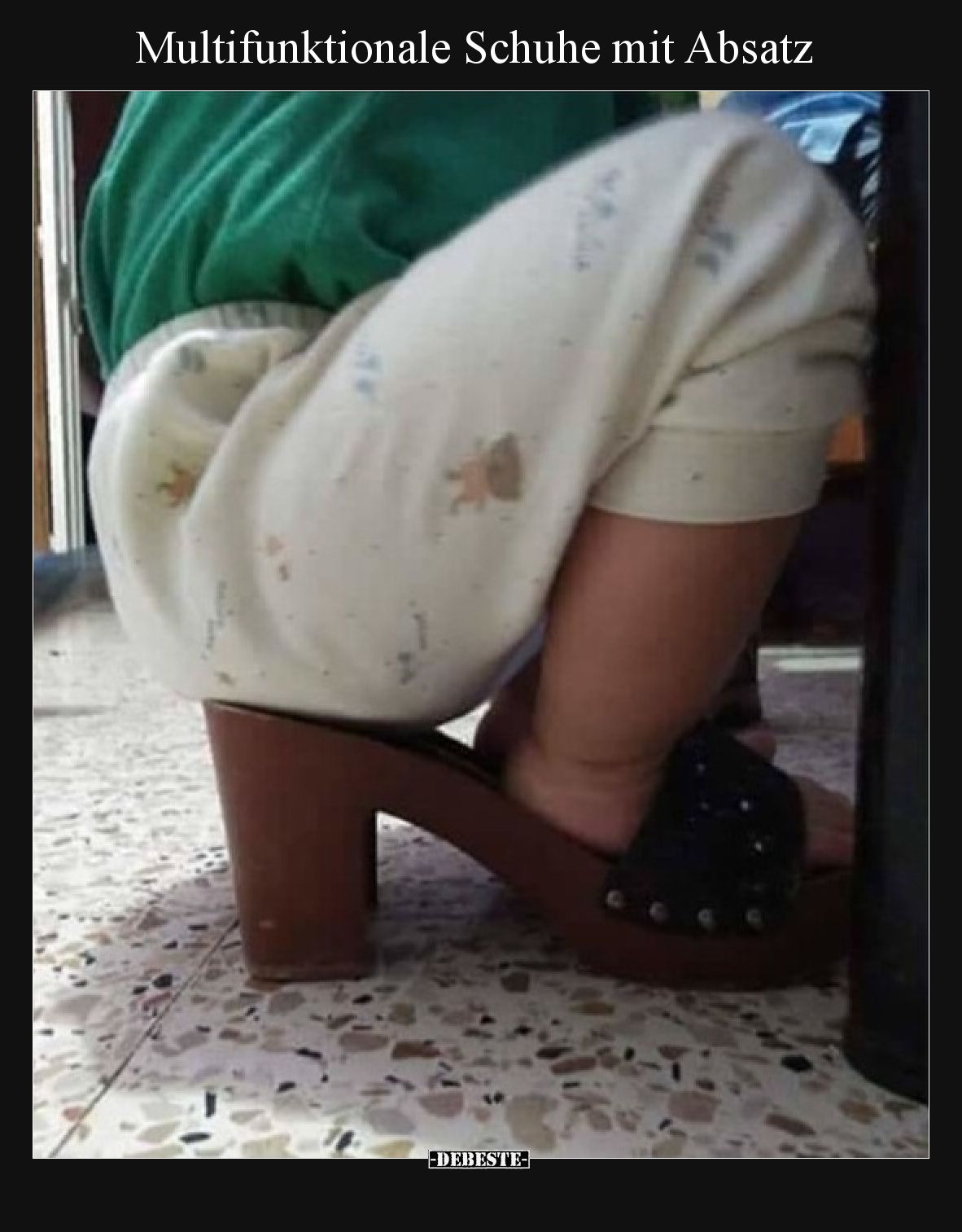 Multifunktionale Schuhe mit Absatz