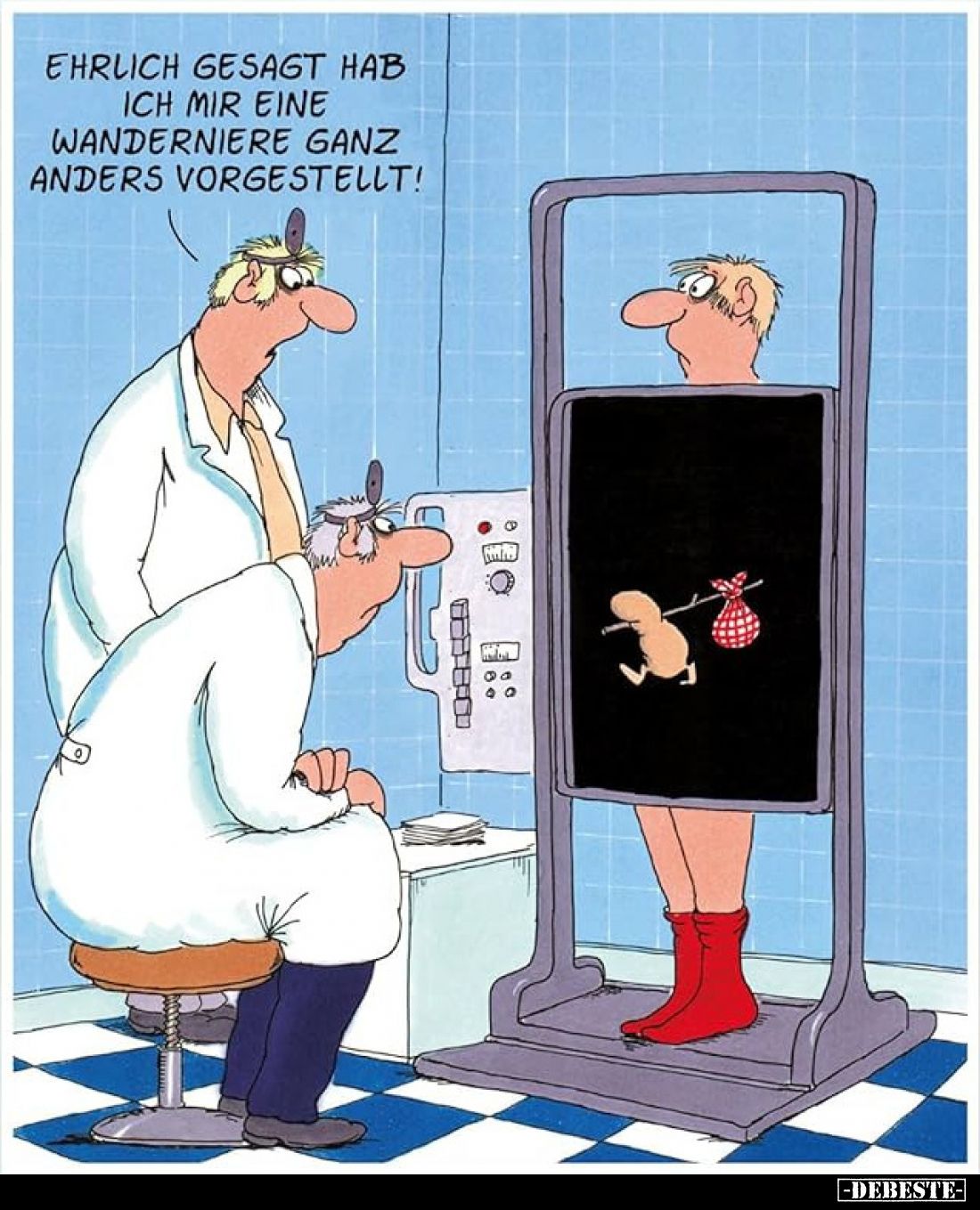 Ehrlich gesagt hab ich mir eine Wanderniere ganz anders vorgestellt!