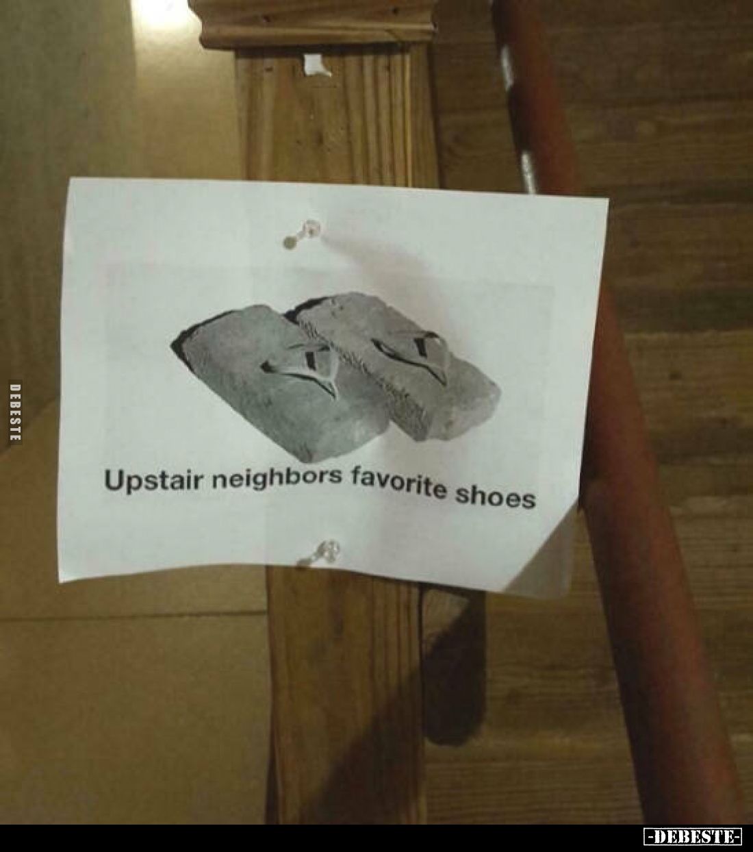 Upstair neighbors favorite shoes