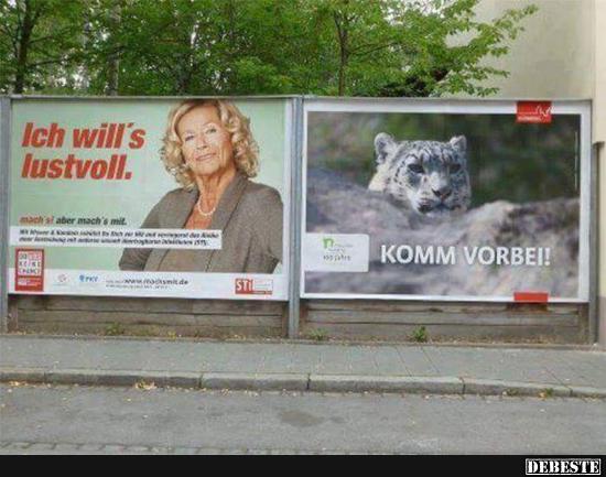 Ich will's lustvoll..