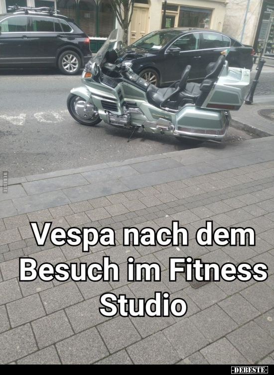 Vespa nach dem Besuch im Fitness Studio... - Lustige Bilder | DEBESTE.de